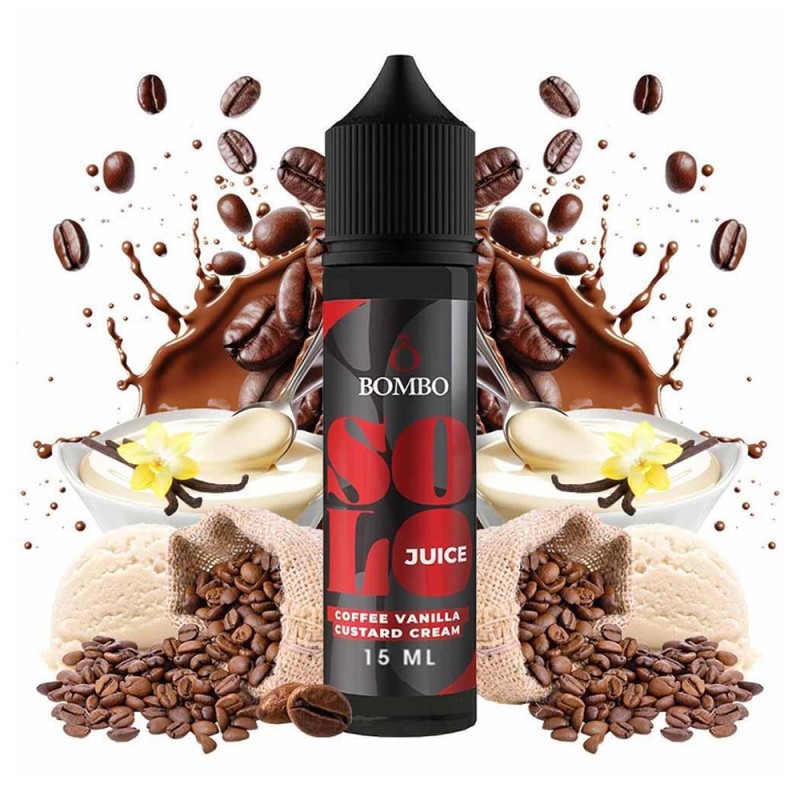 Bombo Solo Juice Coffee Vanilla Custard Cream 15ml/60ml Bombo Solo Juice Coffee Vanilla Custard Cream 15ml/60ml