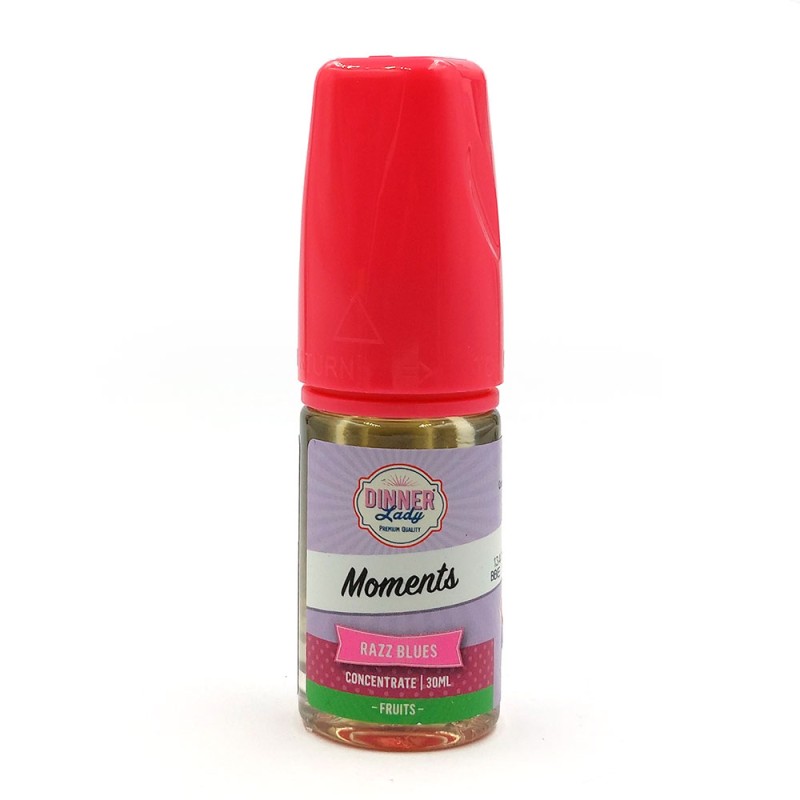 Dinner Lady Moments Razz Blues Flavor 30ml Dinner Lady Moments Razz Blues Flavor 30ml