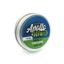 Apollo Kanthal A1 Fused Clapton 2x26ga+34ga / 0.5ohm / 10 Coils Apollo Kanthal A1 Fused Clapton 2x26ga+34ga / 0.5ohm / 10 Coils