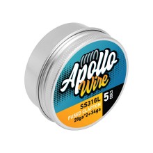 Apollo SS 316L Fused Clapton 2x28ga+34ga / 0.40ohm / 5 Coils Apollo SS 316L Fused Clapton 2x28ga+34ga / 0.40ohm / 5 Coils