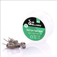 Hellvape Ni80 Dual Core Fused Claptons Coils Pre-built 10pcs 0.36ohm - 0.36 ohm