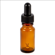 Γυάλινο Καφέ Μπουκάλι 20ml - Dropper cap