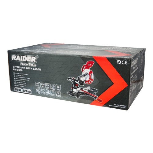 RAIDER Φαλτσοπρίονο με Ισχύ 1700W & Δίσκο Κοπής Διαμέτρου 210mm RD-MS08 053106