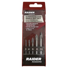 RAIDER ΤΡΥΠΑΝΙ ΓΥΑΛΙΟΥ ΣΕΤ 5τεμ 3-10ΜΜ 157798