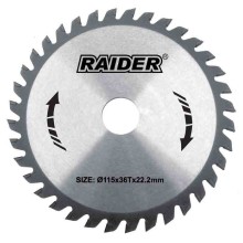 RAIDER ΔΙΣΚΟΣ ΚΟΠΗΣ ΞΥΛΟΥ Φ25,4/Φ190/40Δόντια 163129