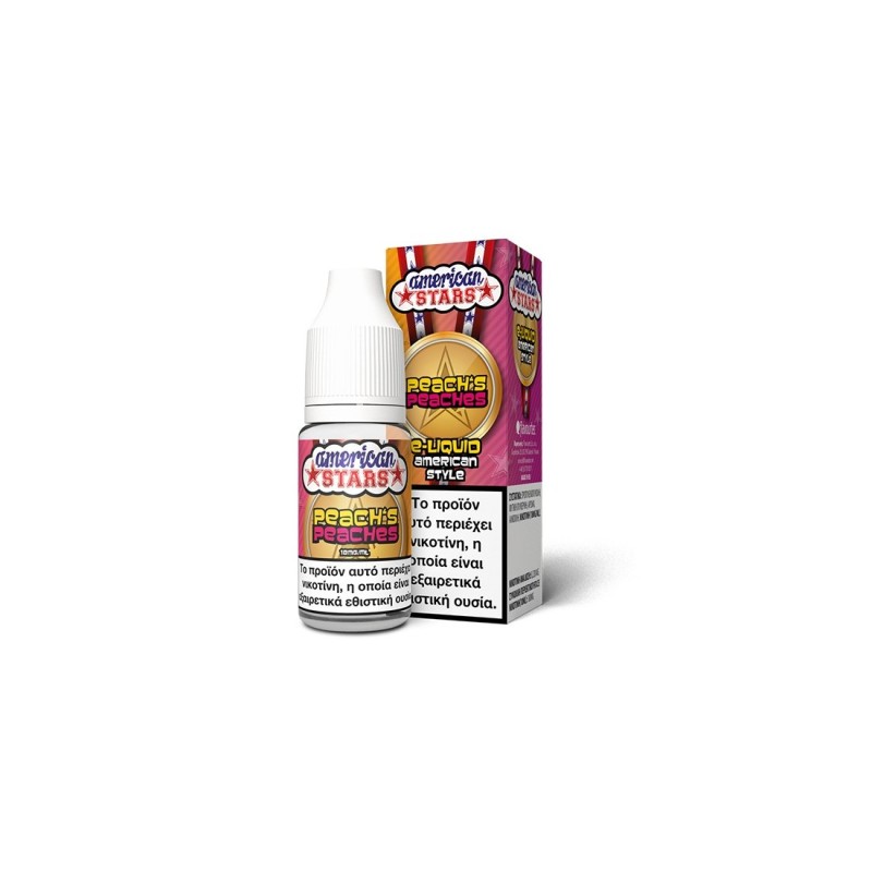 American Stars Peach's Peaches 10ml 3mg American Stars Peach's Peaches 10ml 3mg