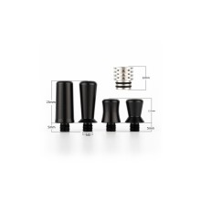 510 Ss & Epoxy Resin  4 In 1 Drip Tip Black