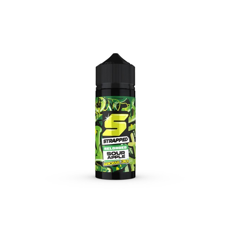 Strapped Reloaded Sour Apple Flavour Shot 30/120ml Strapped Reloaded Sour Apple Flavour Shot 30/120ml