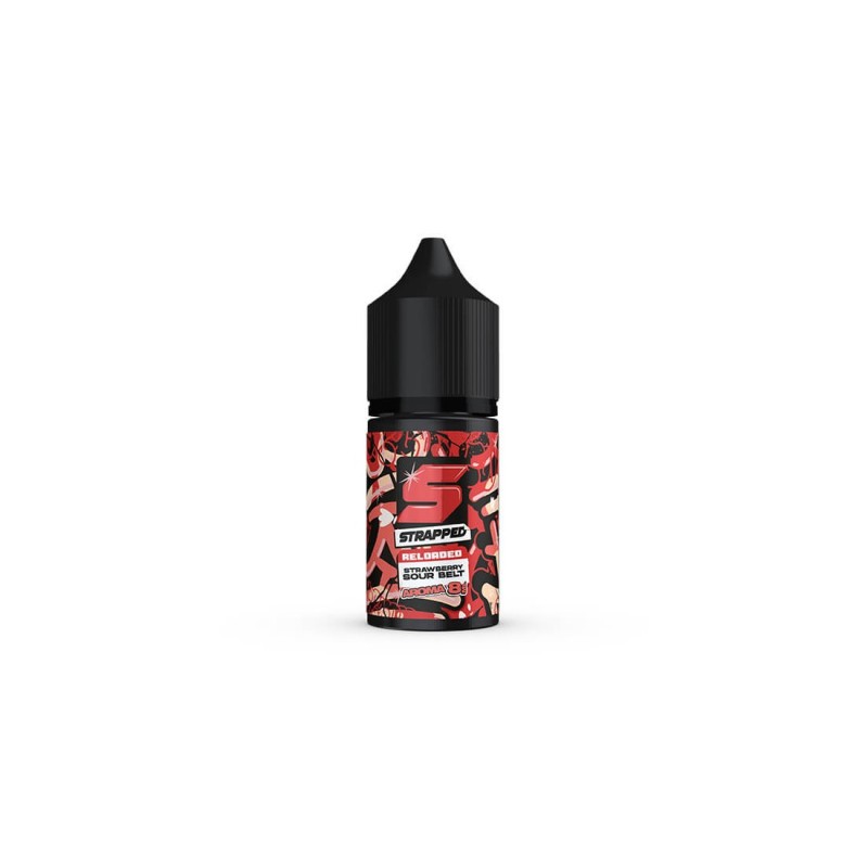 Strapped Reloaded Strawberry Sour Belt Flavour Shot 8/30ml Strapped Reloaded Strawberry Sour Belt Flavour Shot 8/30ml