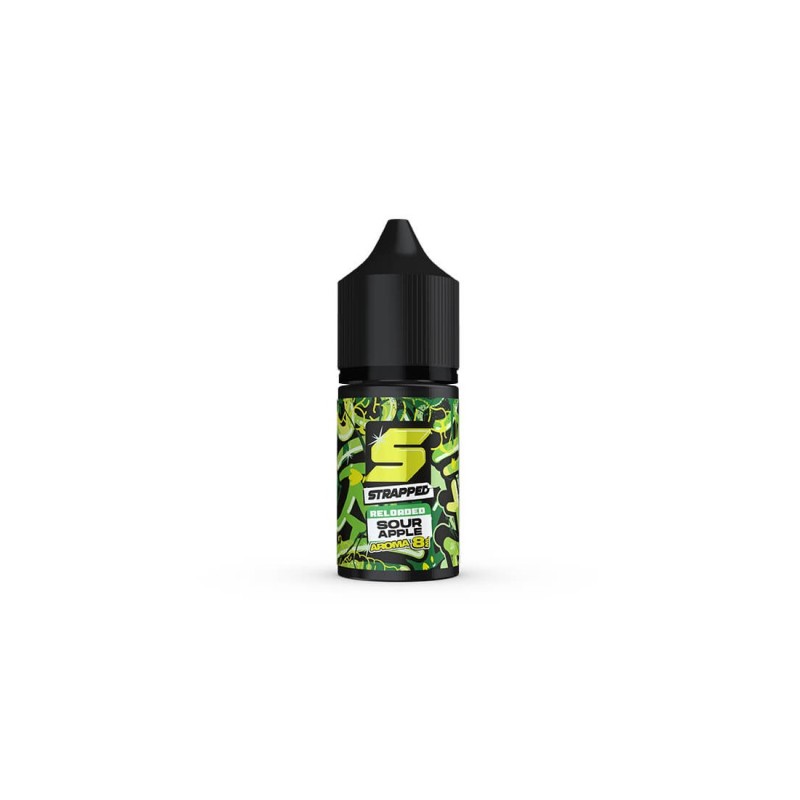 Strapped Reloaded Sour Apple Flavour Shot 8/30ml Strapped Reloaded Sour Apple Flavour Shot 8/30ml