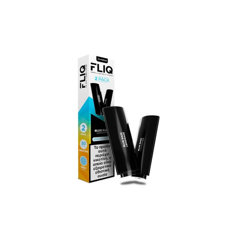AVOMI FLIQ Blue Razz Lemonade Prefilled Pod 2ml 20mg (PACK OF 2) AVOMI FLIQ Blue Razz Lemonade Prefilled Pod 2ml 20mg (PACK OF 2)