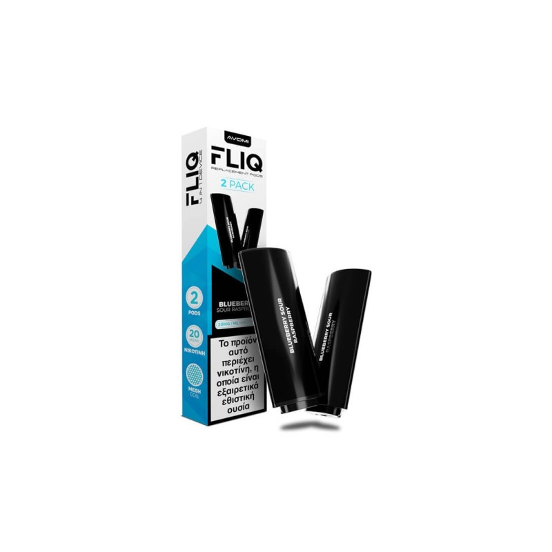 AVOMI FLIQ Blueberry Sour Raspberry Prefilled Pod 2ml 20mg (PACK OF 2) AVOMI FLIQ Blueberry Sour Raspberry Prefilled Pod 2ml 20mg (PACK OF 2)