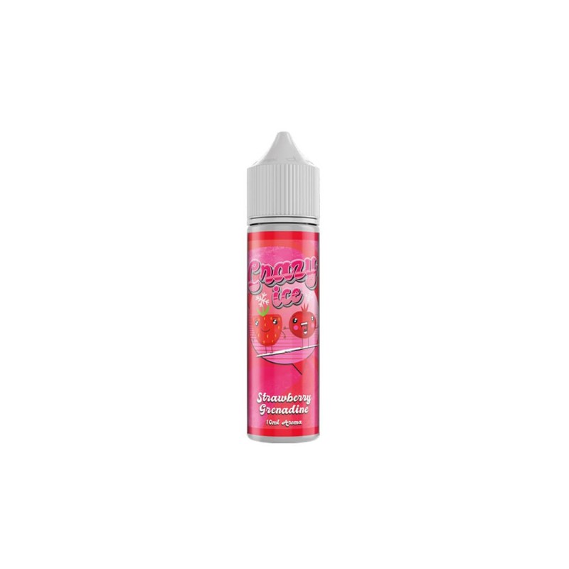 Steam City Crazy Ice Strawberry Grenadine Flavour Shot 10/60ml Steam City Crazy Ice Strawberry Grenadine Flavour Shot 10/60ml