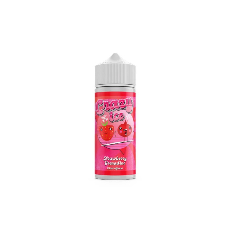 Steam City Crazy Ice Strawberry Grenadine Flavour Shot 20/120ml Steam City Crazy Ice Strawberry Grenadine Flavour Shot 20/120ml