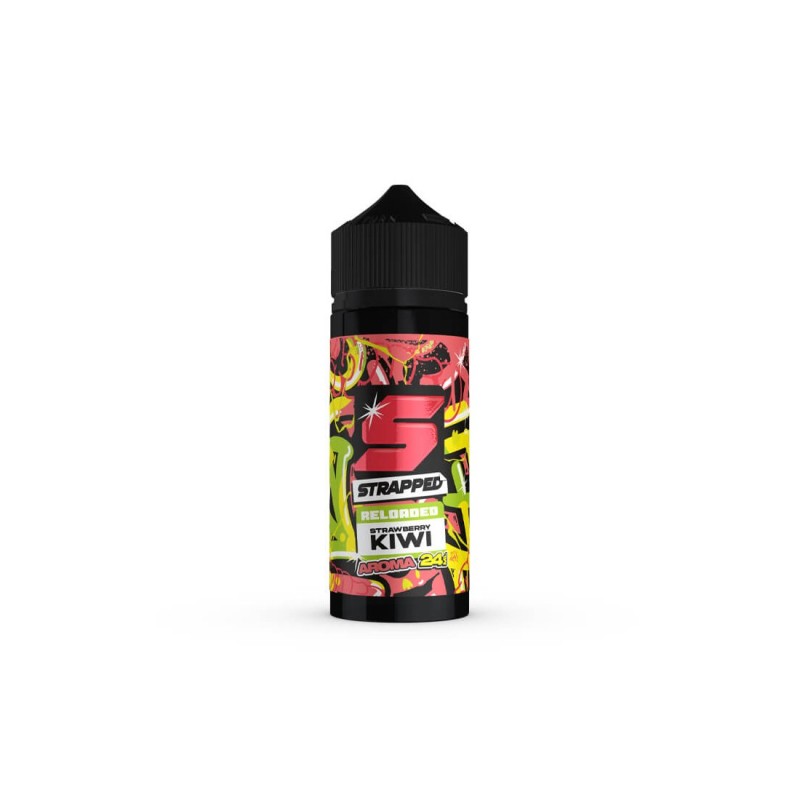 Strapped Reloaded Strawberry Kiwi Flavour Shot 24/120ml Strapped Reloaded Strawberry Kiwi Flavour Shot 24/120ml