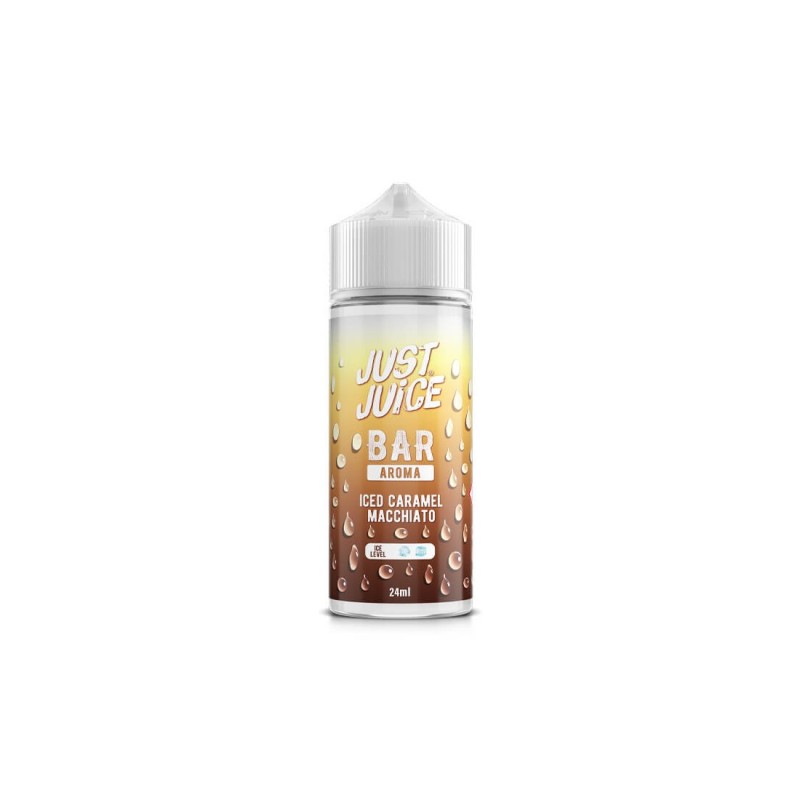 Just Juice Bar Aroma Iced Caramel Macchiato Flavour Shot 24/120ml Just Juice Bar Aroma Iced Caramel Macchiato Flavour Shot 24/120ml