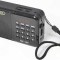 CMiK MK-140 Ραδιοφωνάκι Επαναφορτιζόμενο με USB Μαύρο Black