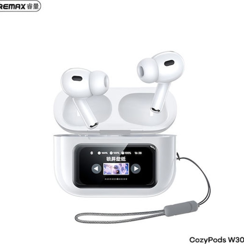 Remax CozyPods W30N Ακουστικά Bluetooth In Ear White Remax CozyPods W30N Ακουστικά Bluetooth In Ear White